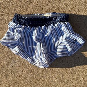 Calvin Klein Jeans Blue and White Striped Kids Shorts